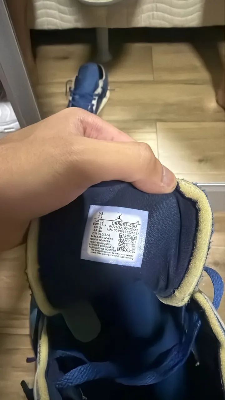 Jordan 1 Low SE Craft azul (obsidian)  - Foto 2