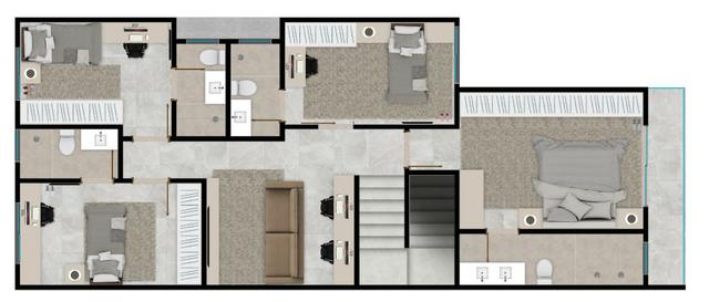 Sobrado em cond fechado 4 suites de alto padrão lazer completo ac financiamento - Foto 5