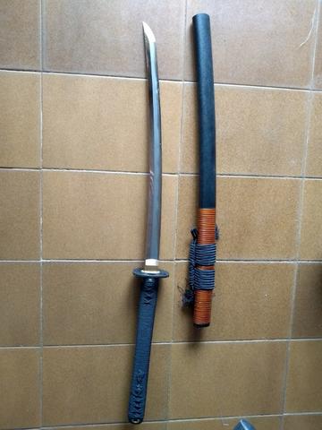 Espada Katana Ninja Ninjato Samurai Shinobigatana estilo Warihatetsu - Foto 4
