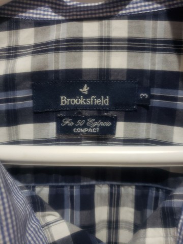 camisa xadrez masculina brooksfield