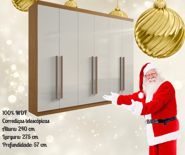 Guarda roupa 100%MDF 2.75