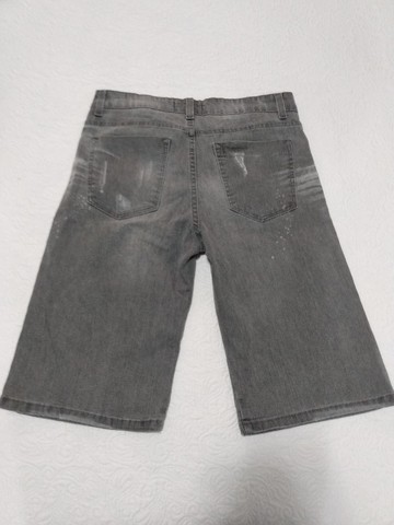 Bermuda Jeans Preta - Foto 2