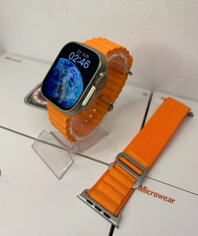 Smartwatch W68 Ultra Max com pulseira extra - Foto 3