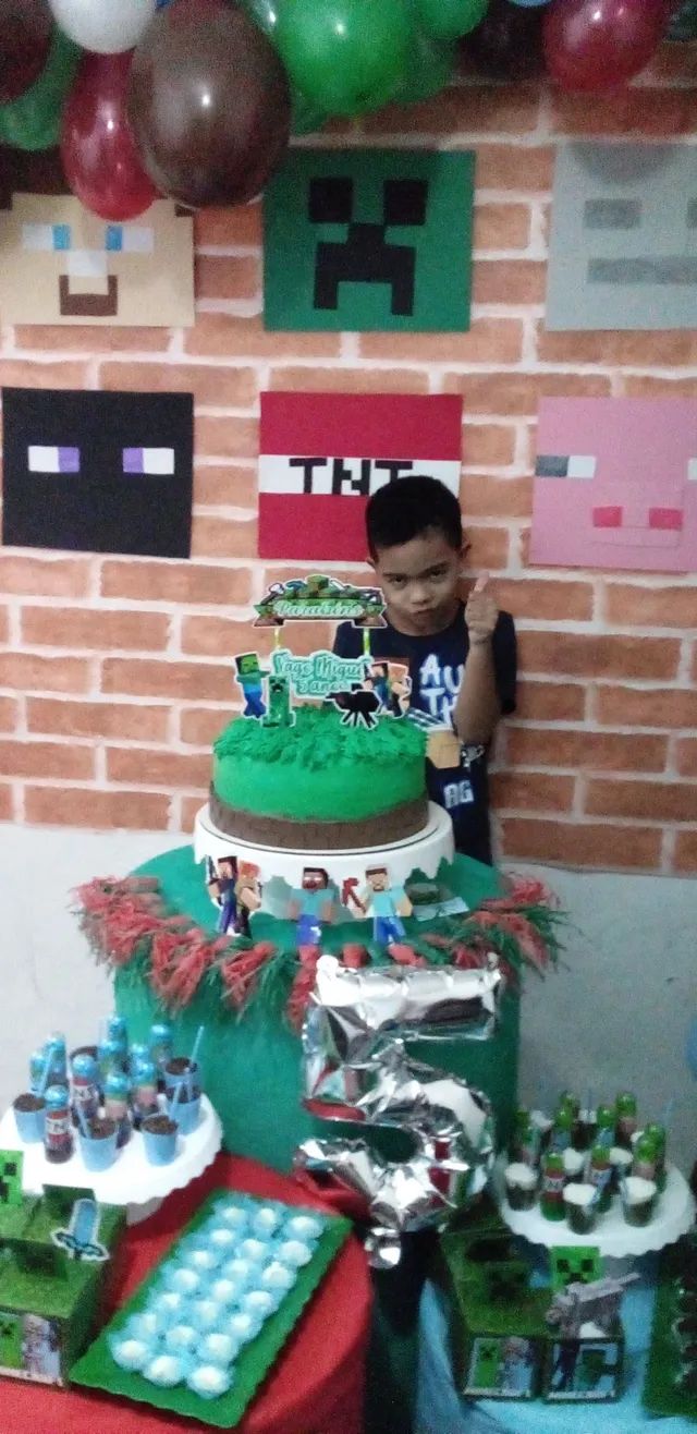 bolo decorado minecraft｜Pesquisa do TikTok