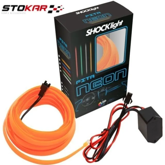Fita Neon Laranja 1, 3 e 5 metros
