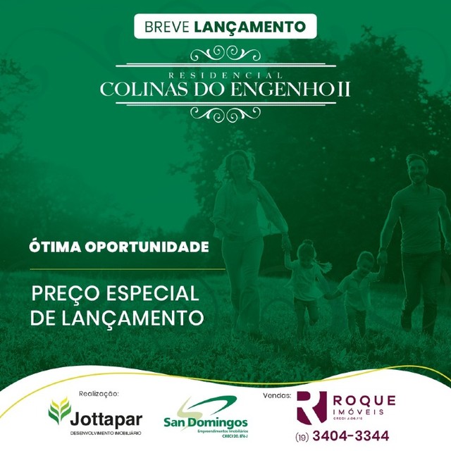 Terreno à venda, COLINAS DO ENGENHEIO II - Limeira/SP