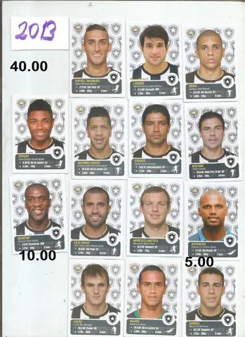 figurinhas time botafogo varios anos completos  - Foto 5
