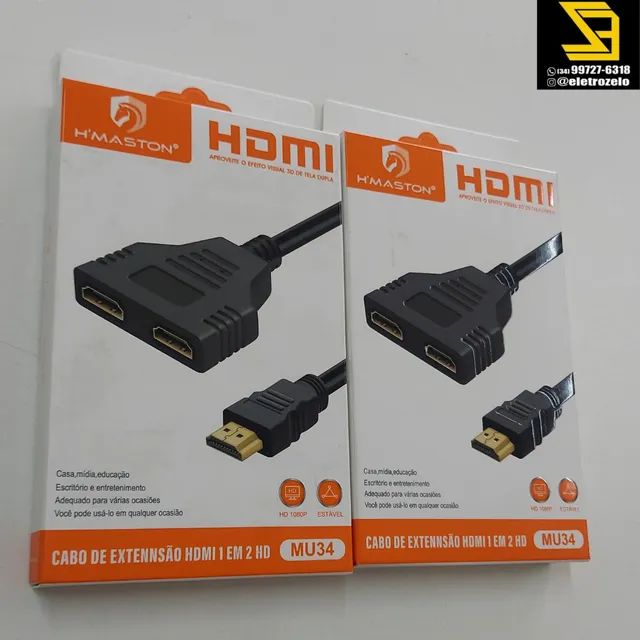 Cabo Extensão HDMI 1 EM 2 H'MASTON