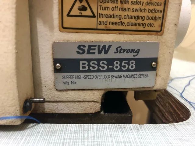 Máquina interlock 5 fios sew strong bss 858