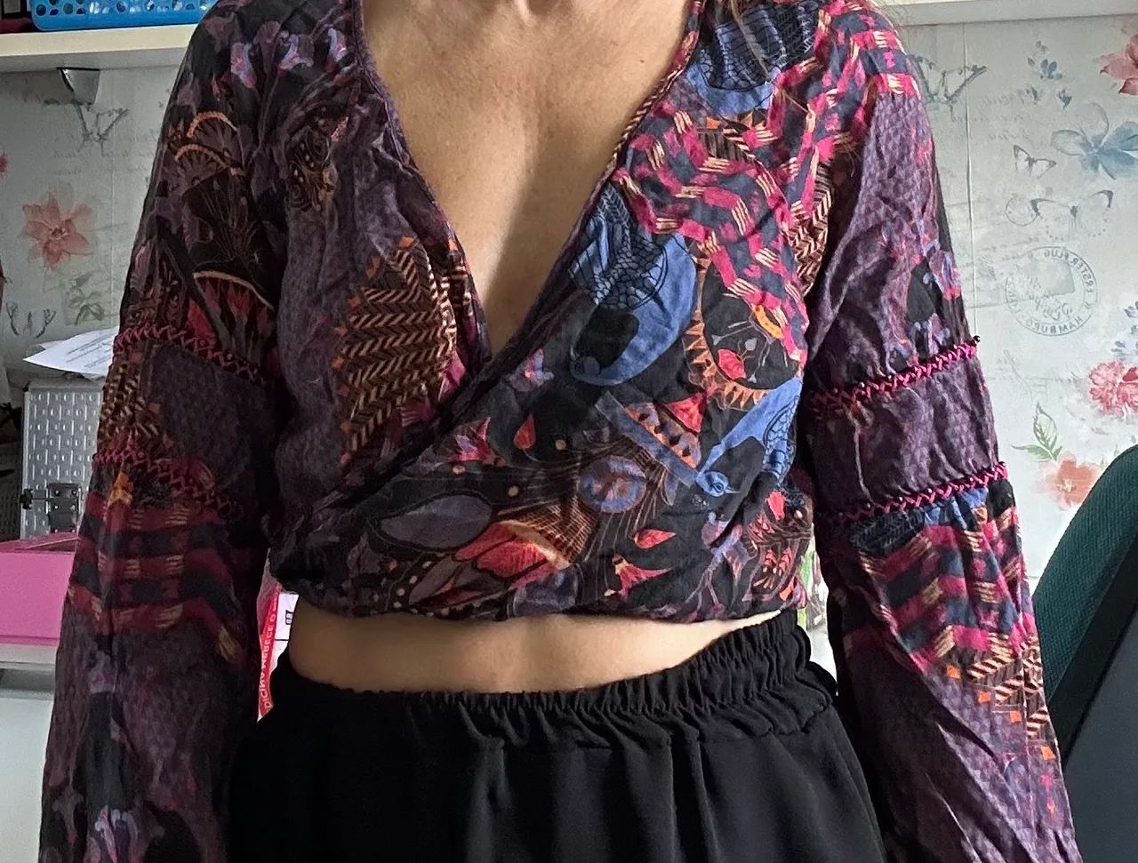 Cropped estampado Dress to