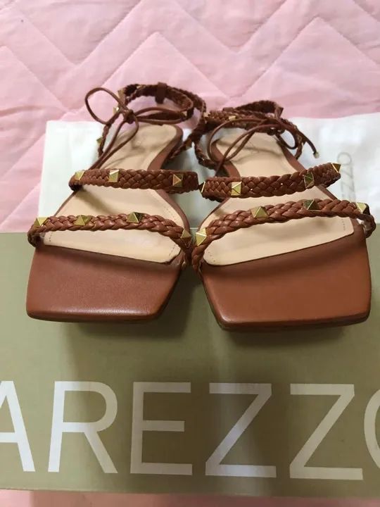 Sandália Arezzo Marrom - Foto 2