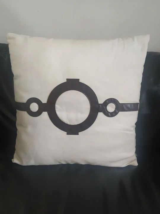 Kit com 2 Almofadas Decoração Para Sala 50x50 Linho Cru Luxo - Foto 2