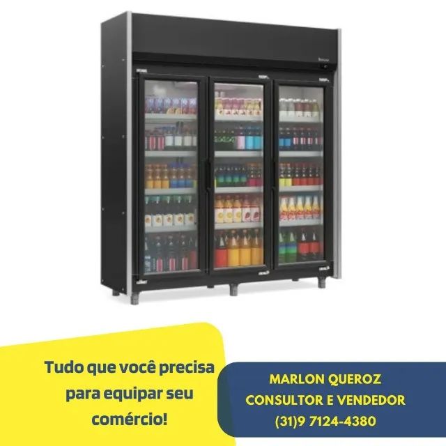 Freezer Refrigerador 3 Portas Gelopar Nova