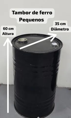 Tambor / tonel de ferro pequeno usados 