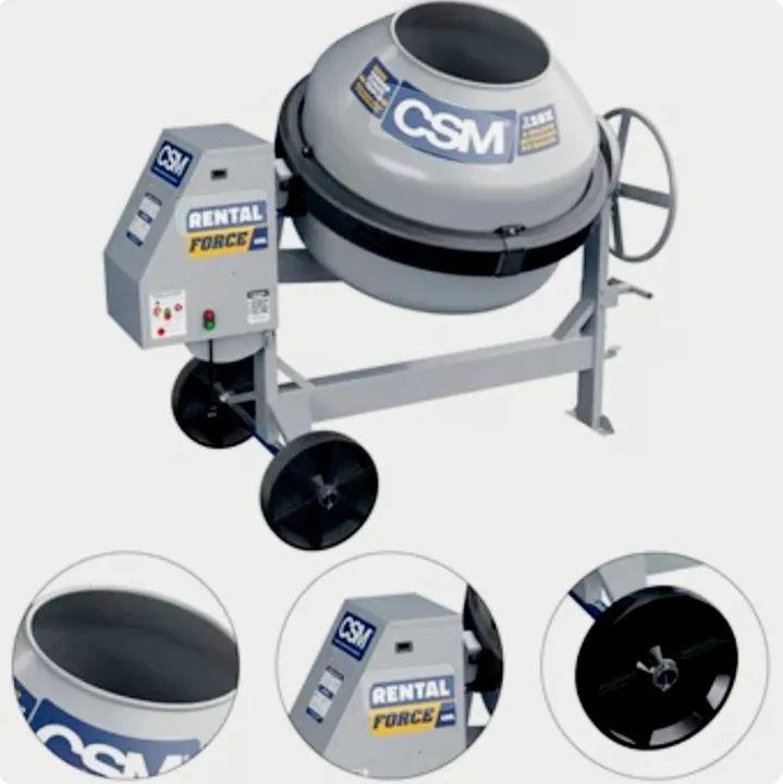 Betoneira Rental CSM 400 lt Monofásico  2 cv - 220 V - Foto 4