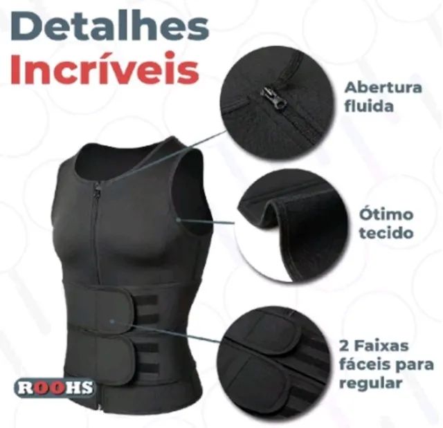 Regata Cinta Modeladora Termica Compressão Abdominal Masculina XXXL