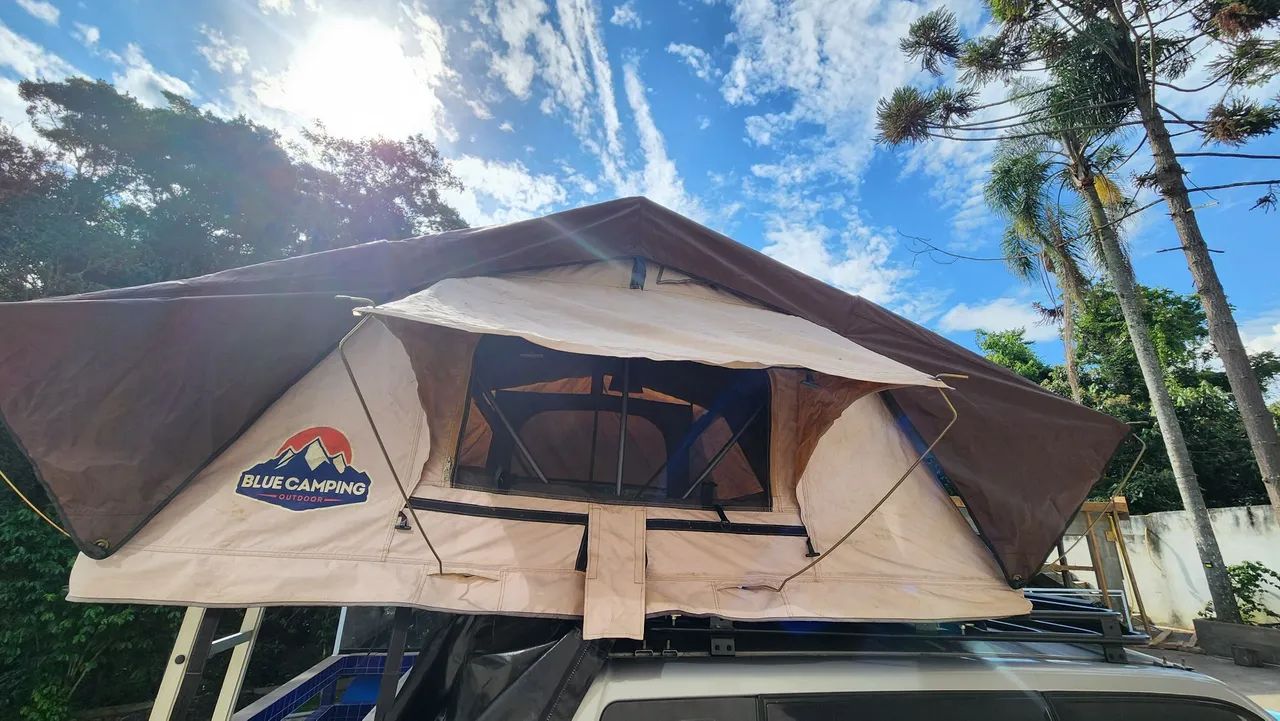 Barraca de Teto para Camping Carro Blue Camping Adventure - Foto 6