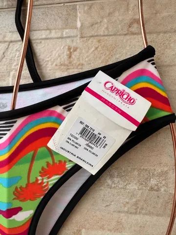 biquíni da marca capricho estampado, tamanho pp. - Foto 5