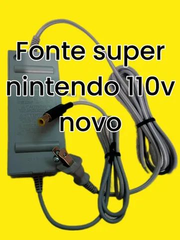 R$59.99 original novo fonte de vídeo game super nintendo 127v fonte snes 