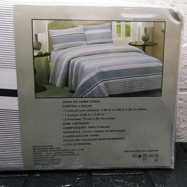 Jogo De Cama Casal 180f 4p - Foto 2