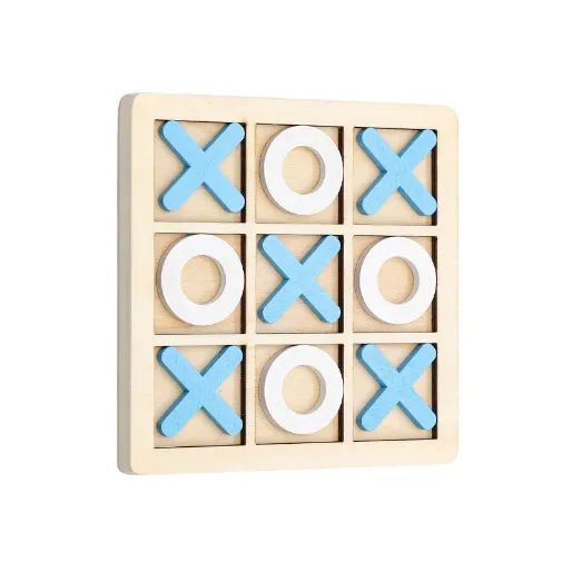 Jogo Da Velha Em Madeira Brinquedo Educativo Aprendizado - Foto 3