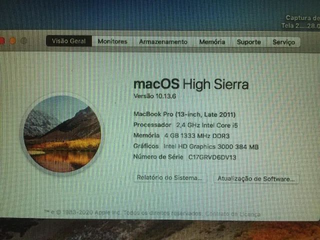 MacbookPro - Parcelado 10x de 140,00 - 13"i5 500 Gb, 4Gb 384 MB - Excelente Estado - Foto 2