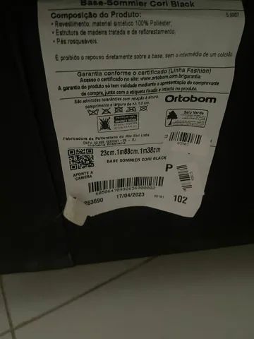 Base Sommier Ortobom Nobuck Black, Incluindo Colchão Ortobom Prata Spring - Foto 6