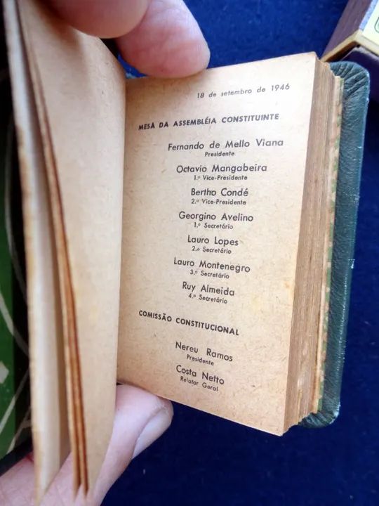 Edição Comemorativa 10º Ano da Constituição 1946 do Brasil em 1956(Item para Colecionador) - Foto 3