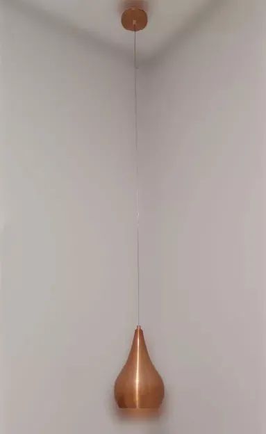 NOVA | Luminária Pendente Cobre Bronze Soquete E27 - Fazemos Entrega - Foto 2