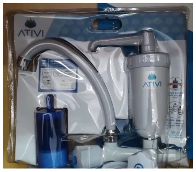 Torneira Filtro Ativi Bactericida Com Base Giratória Branco - Foto 2
