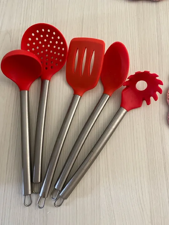 Jogo de talheres de silicone