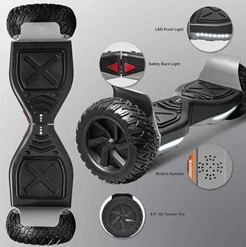 Lacrado Hoverboard Elétrico Cross Off Road Roda 8,5 Polegadas - Foto 5