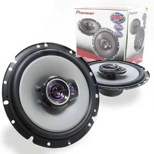 Par Alto Falante Pioneer 6 Polegadas 200w Triaxial Ts1760br