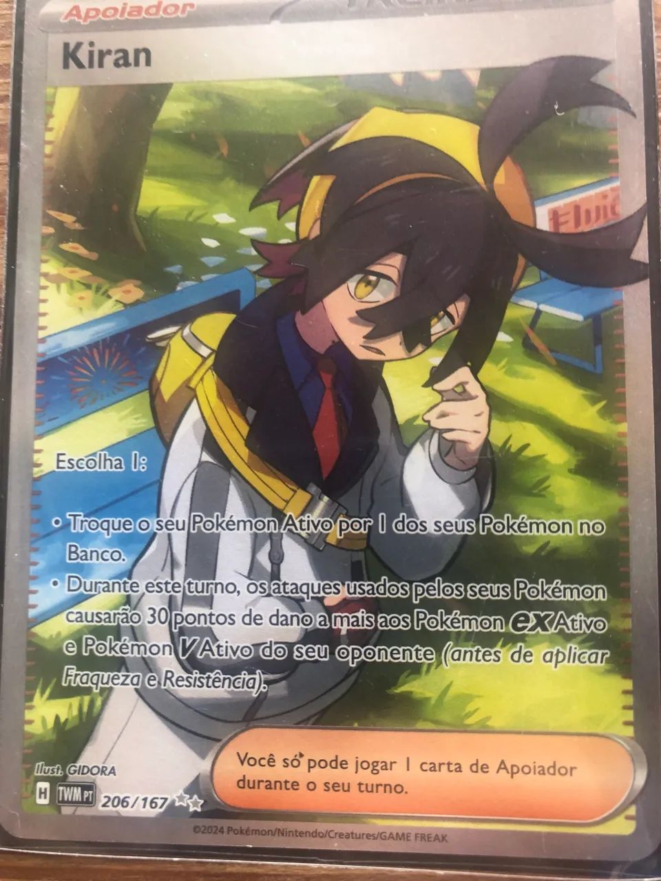 Carta Pokémon treinadpr Kiran