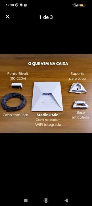 STARLINK MINI NOVA 3° GERAÇÃO 
