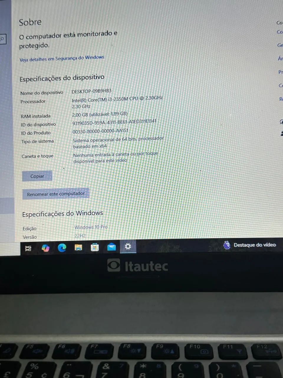 Notebook Itautec - Core i3  - Foto 3