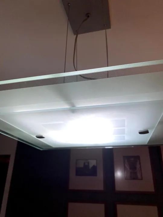 Lustre de teto moderno em vidro - Foto 3