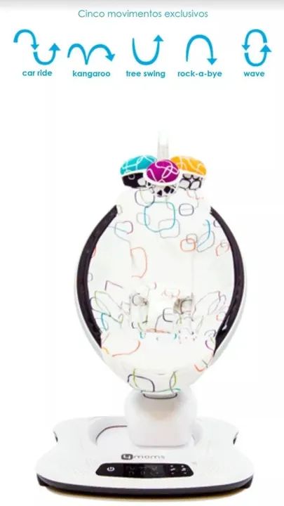 Cadeira de balanço elétrica 4moms Mamaroo - Foto 5