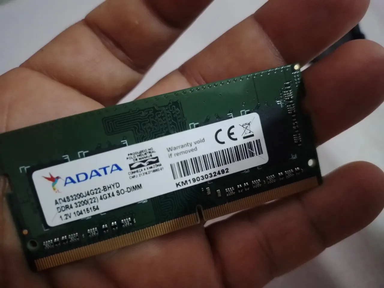Memória RAM ADATA DDR4 4GB 3200Mhz