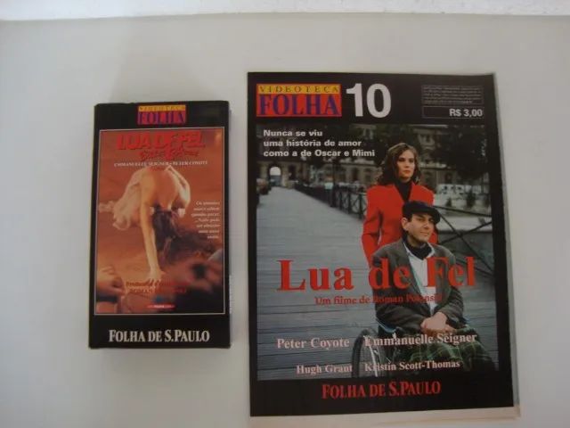 Fita VHS Coleção Videoteca Folha : Lua de Fel nº 10.
