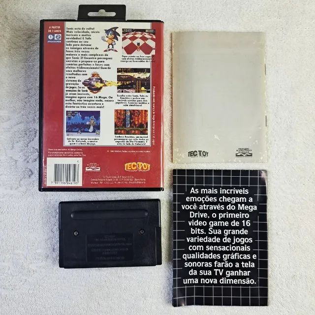 Sonic The Hedgehog 3 Completo Mega Drive - Tectoy. Lindo! Sega - Foto 2