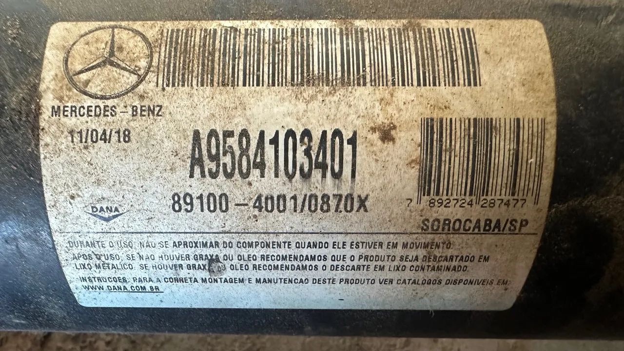 Eixo Cardan - Original Mercedes-Benz - A *1 - Unitário - Foto 2