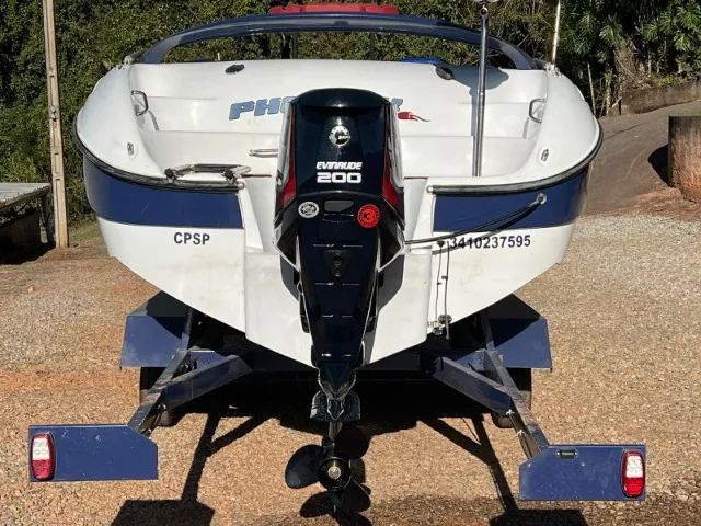 LANCHA PHOENIX 230 MOTOR 200HP 23 PÉS avalio trocas - Foto 7
