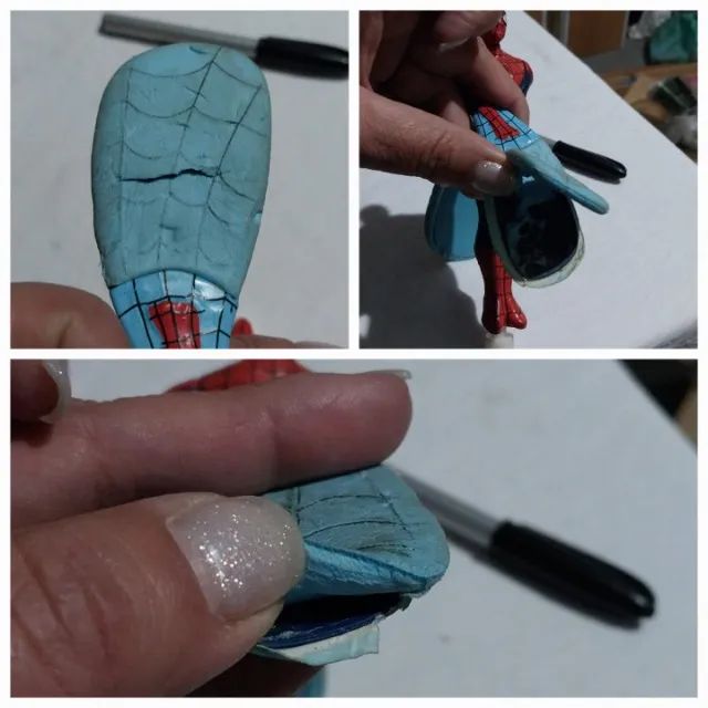LOte brinquedo voador homem aranha  - Foto 5