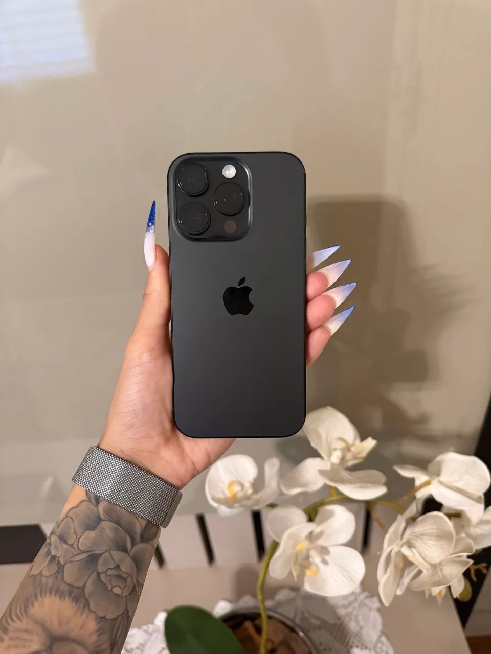 iPhone 16 Pro 128gb Titânio Preto - Foto 3