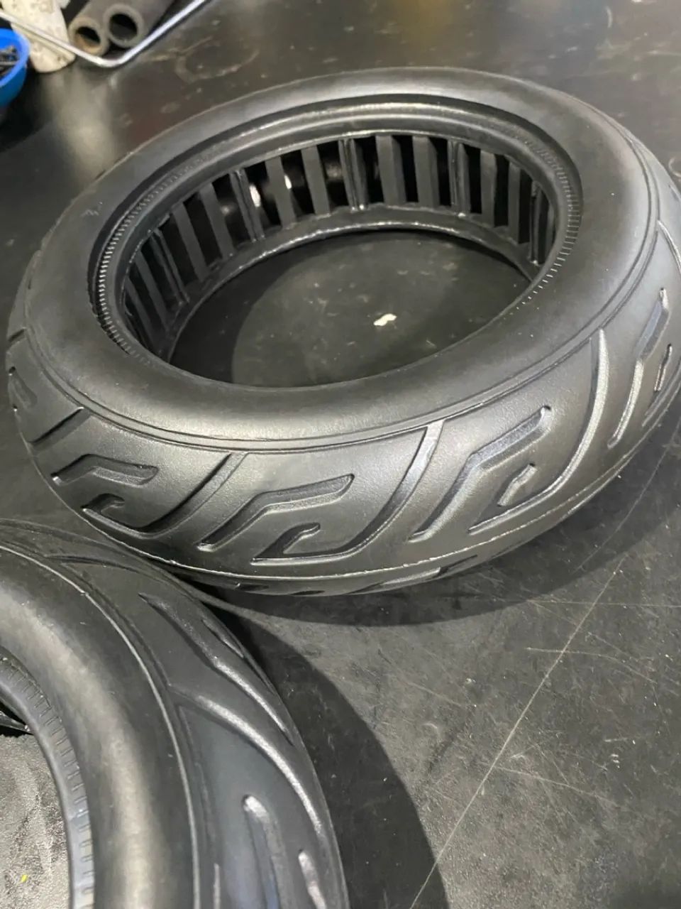 Pneus para Patinete Elétrico 10x2.70-6.5 Road Solid Tire Electric Scooter Hollow Explosio