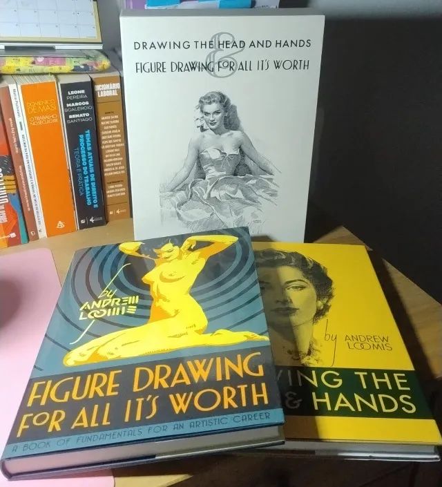 Box Drawing The Head and Hands + Figure Drawing for All It`s Worth. Andrew Loomis. NOVO!!!