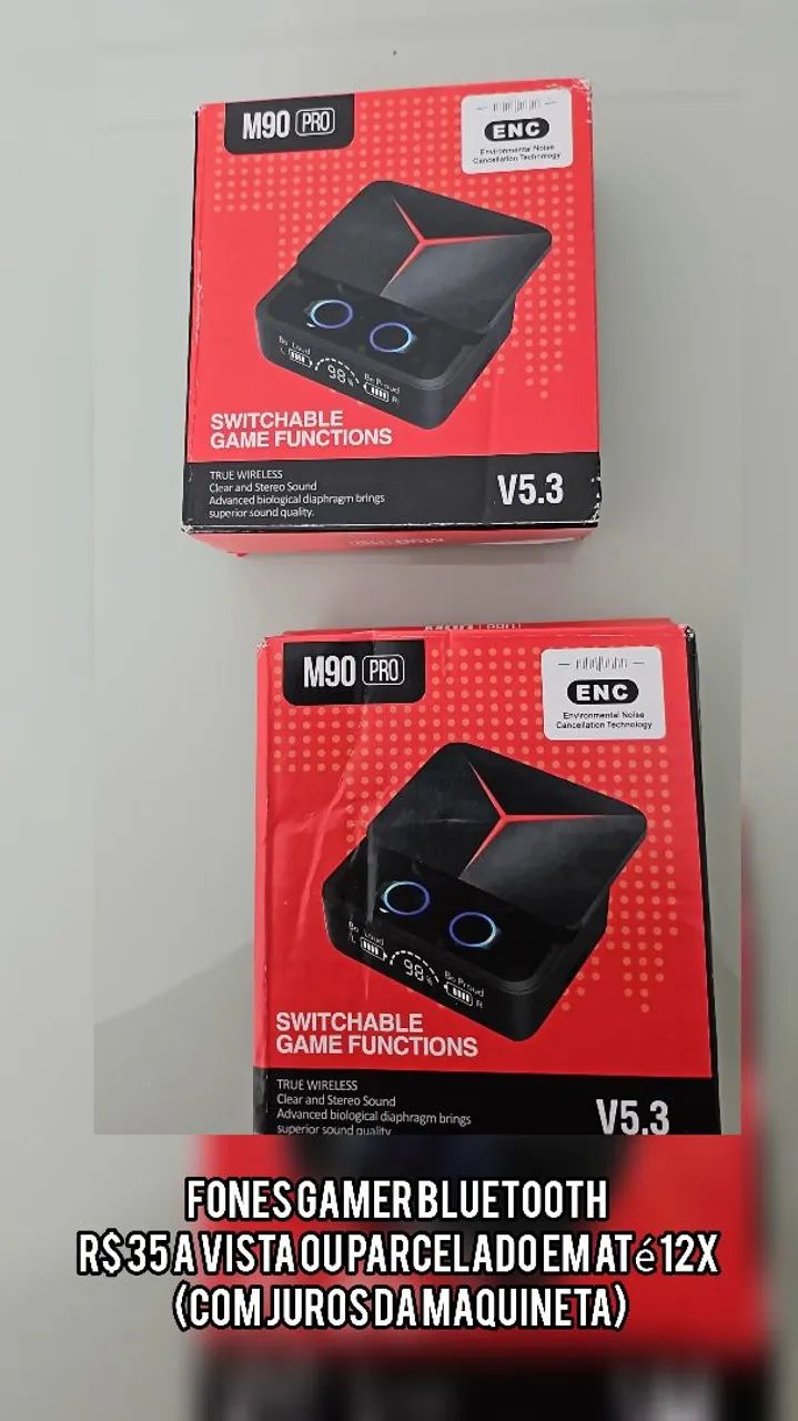 Fone Bluetooth gamer