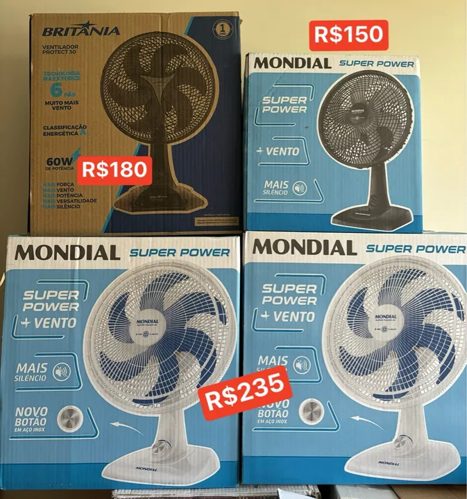 Ventilador Mondial Super Power 40cm - Novo