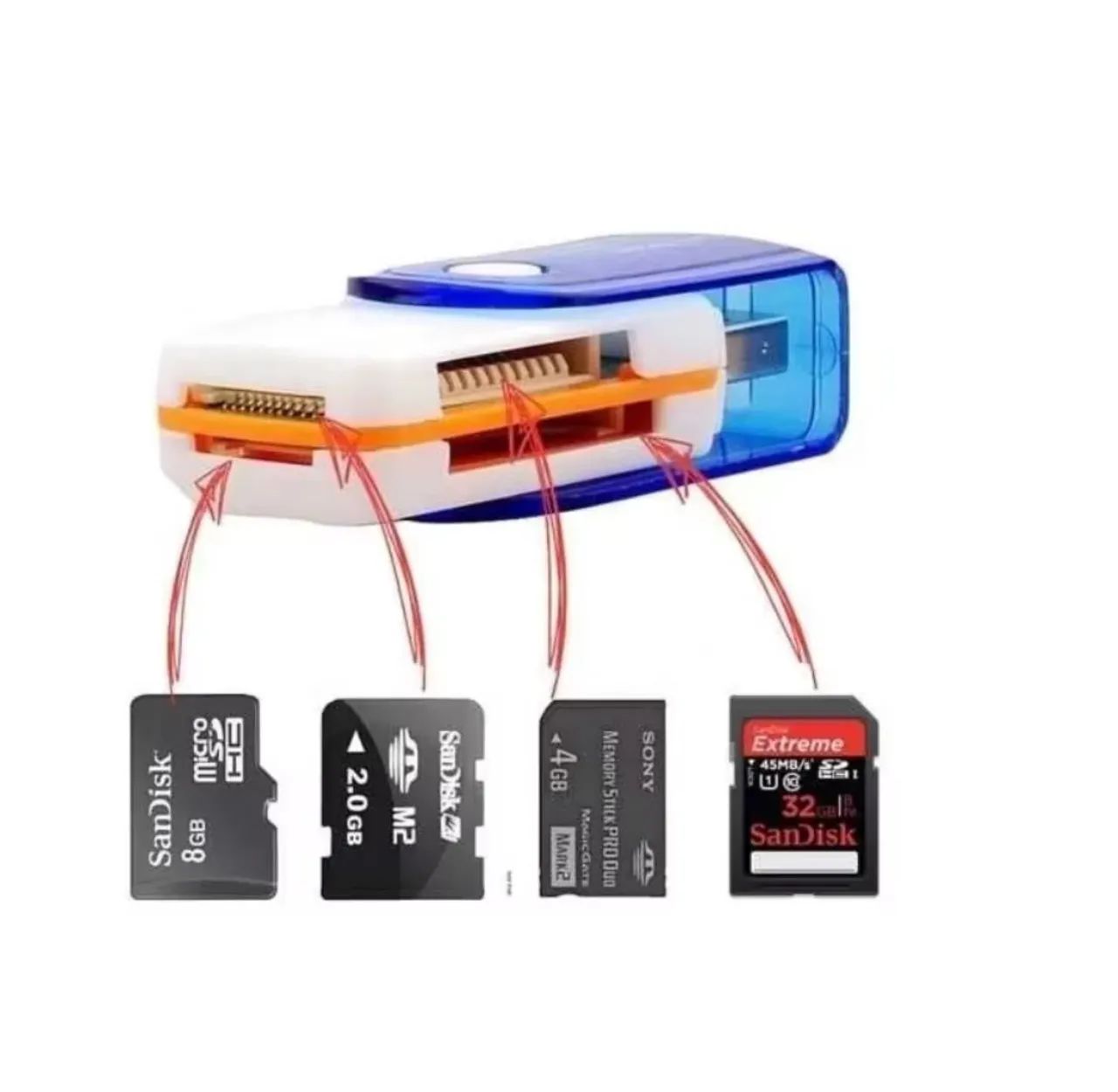 Adaptador de cartão universal (Honestidade e Qualidade é na distribuidora JK eletrônicos)